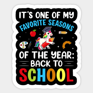 It's One Of My Favorite Seasons Of The Year Back To School Sticker